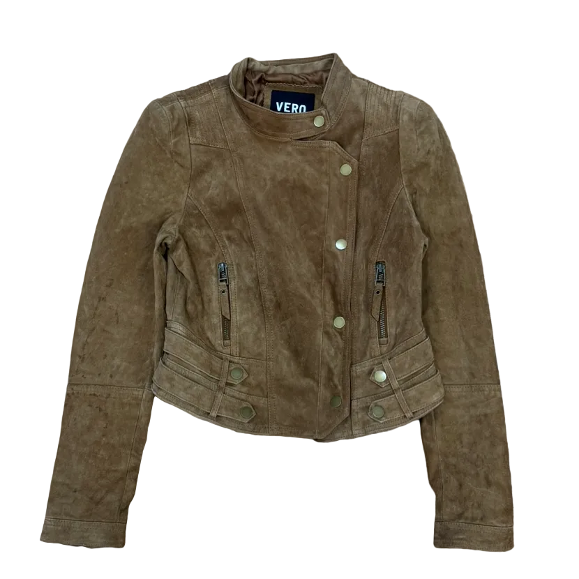 Vintage Suede Biker Jacket