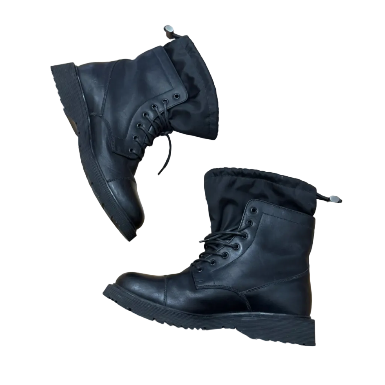 Prada Fleece Lining Combat Boots