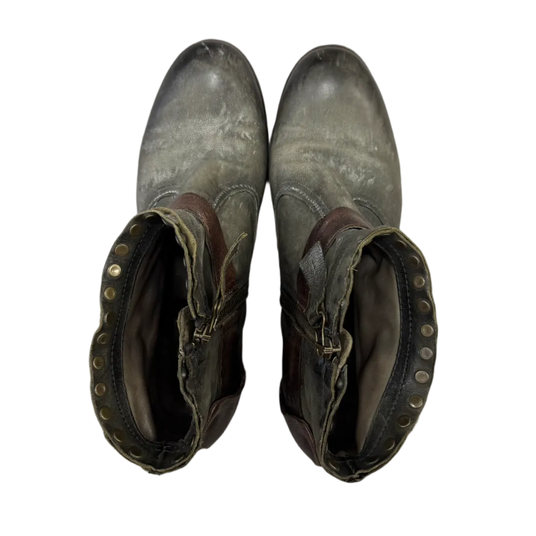 A.S.98 Buckle Heel Boots