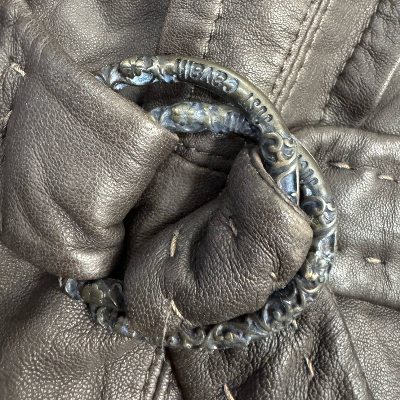 2000s Just Cavalli Brown Sheep Leather Jacket