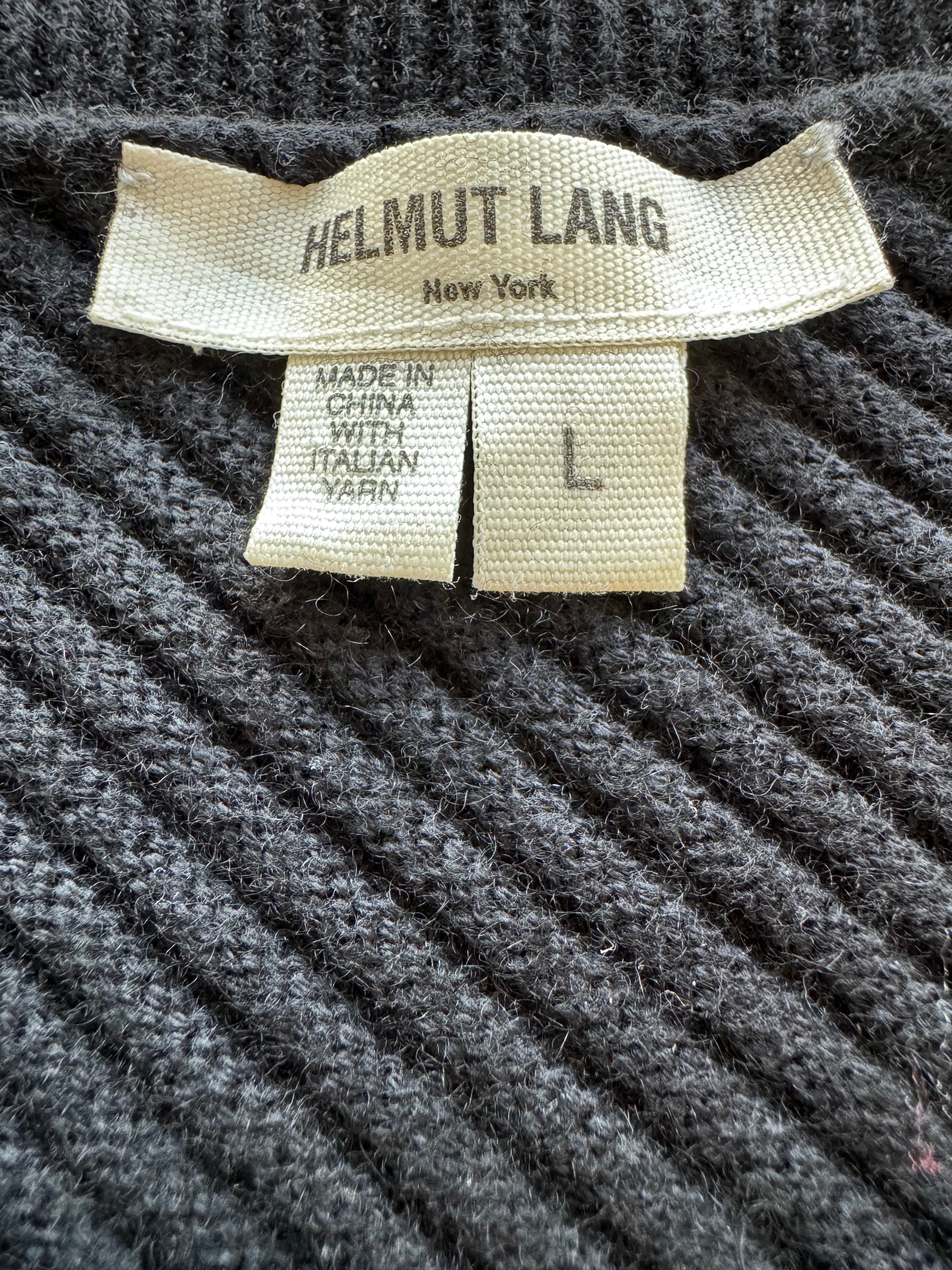 Helmut Lang knit black sweater