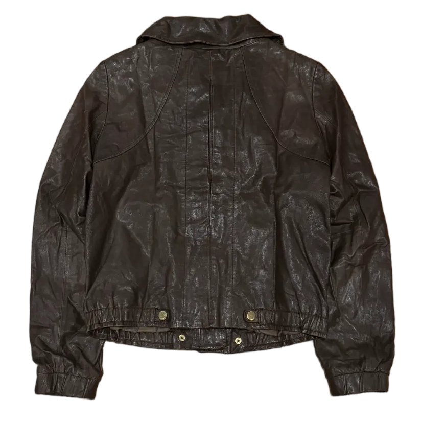 Vintage Brown Leather Jacket