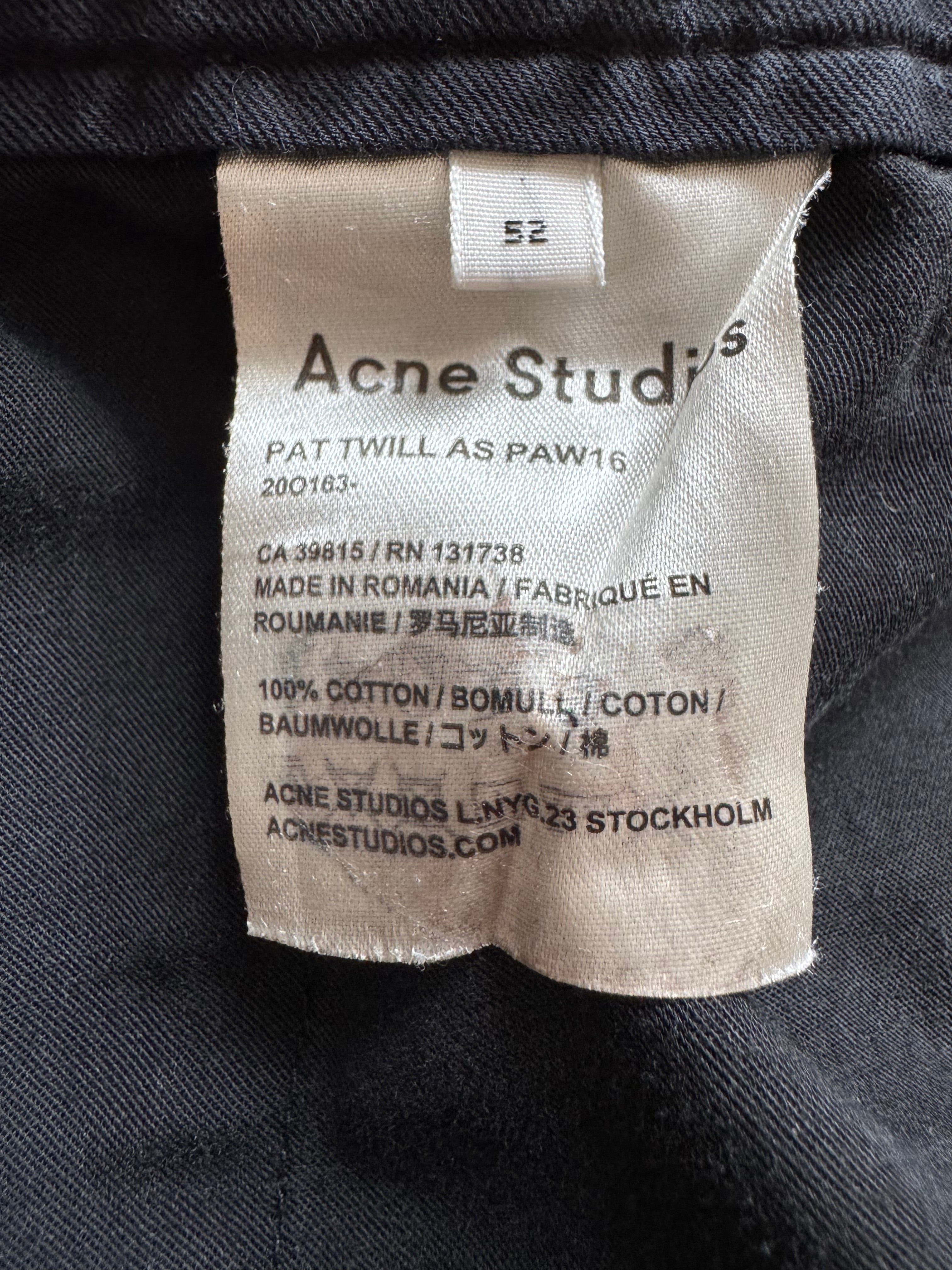 Acne Studios AW16 cargo trousers