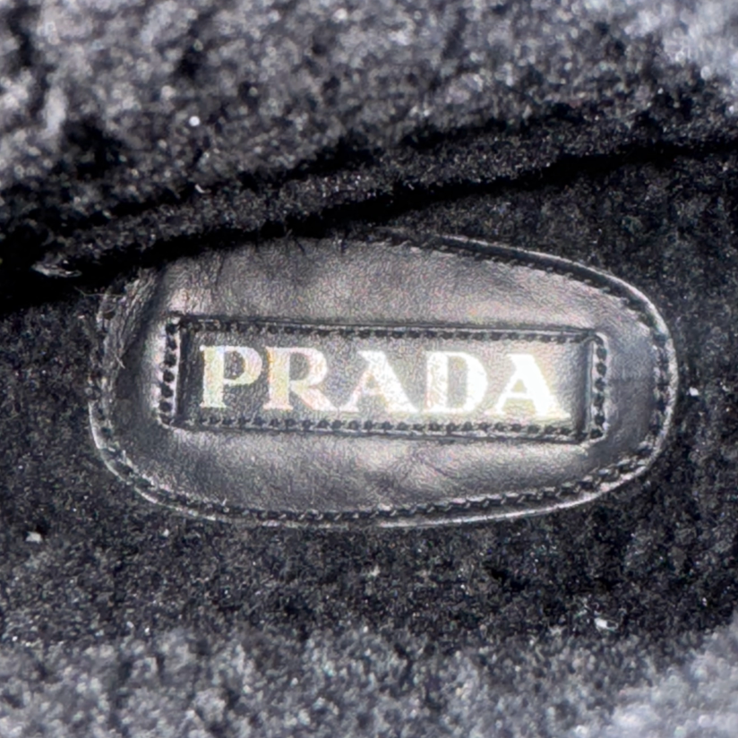 Prada Fleece Lining Combat Boots