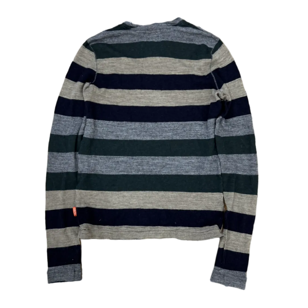 Vintage Hugo Boss Stripped Henley