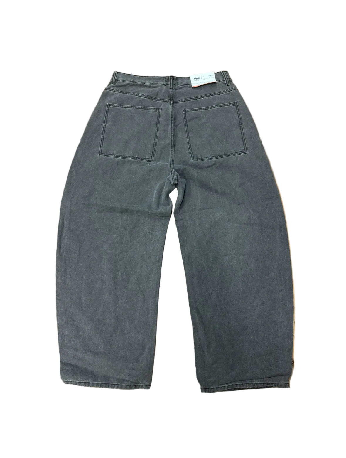 Washed wide leg baggy jeans