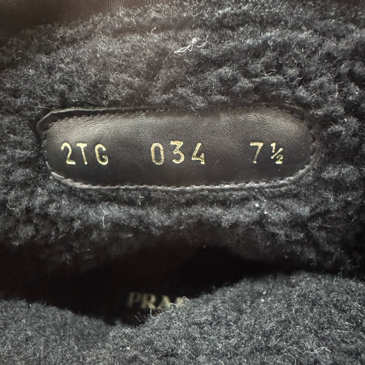 Prada Fleece Lining Combat Boots