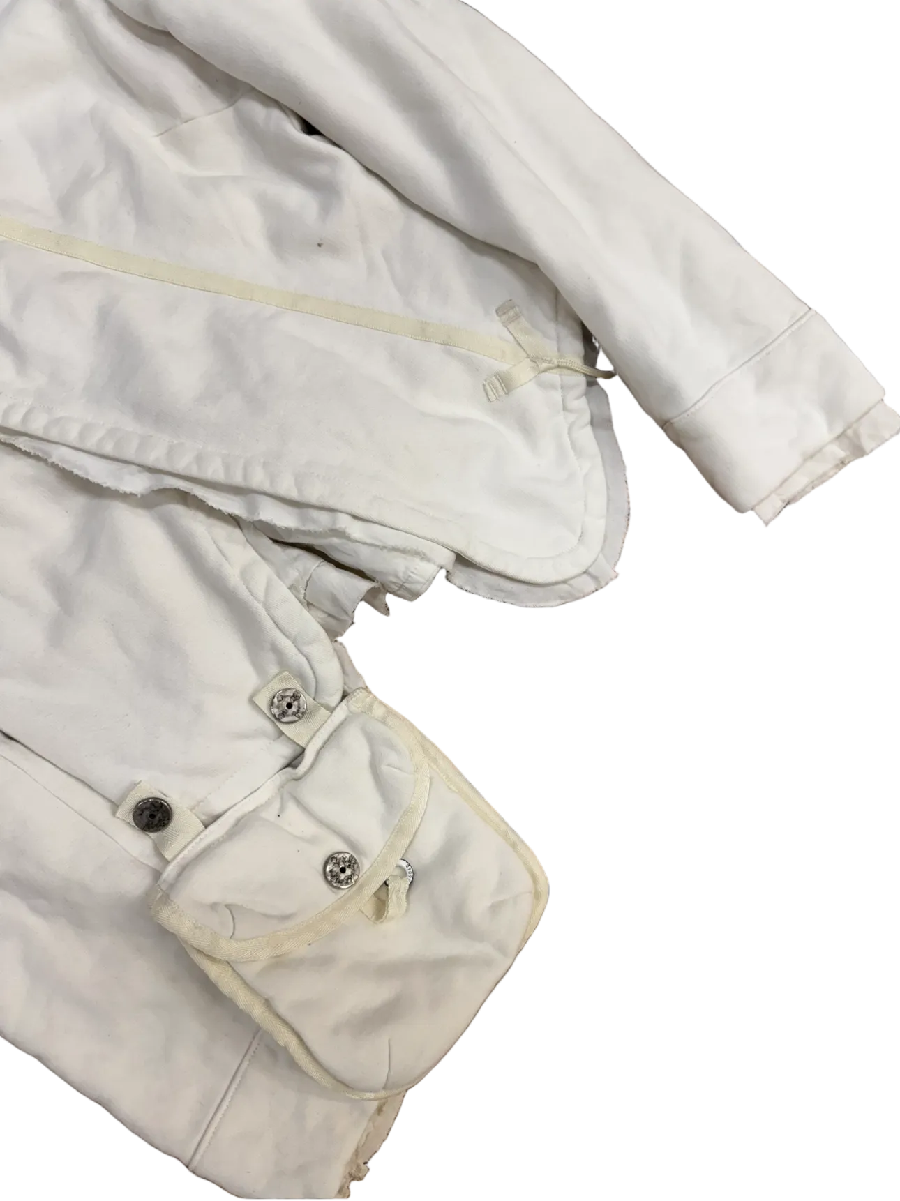 Diesel Asymmetrical Button White Jacket