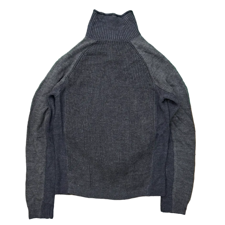 High Neck Asymmetric Sweater