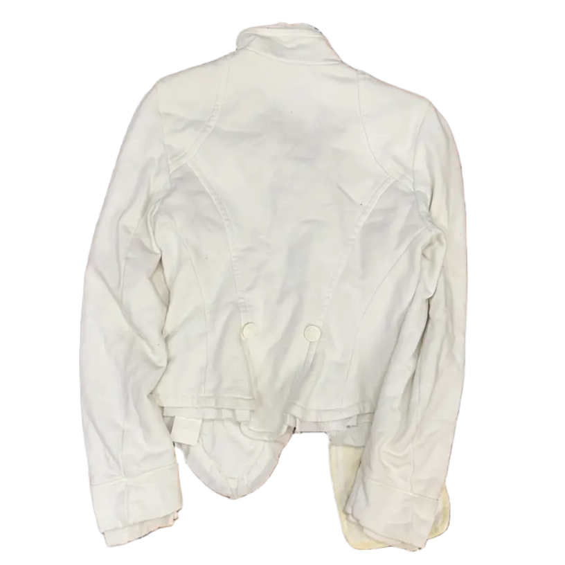 Diesel Asymmetrical Button White Jacket