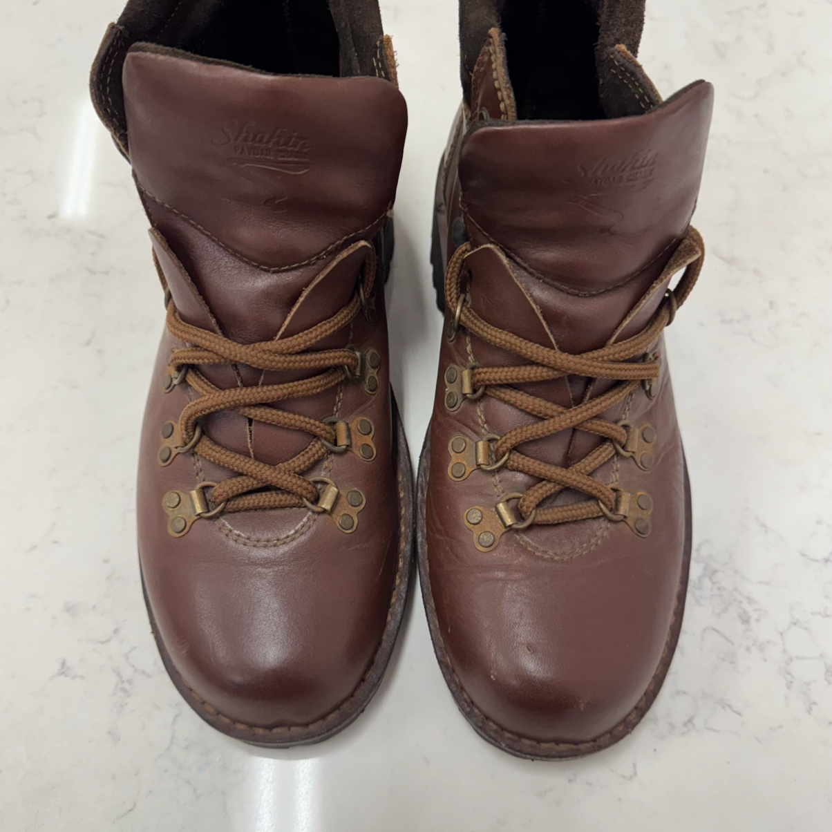 Vintage Leather Hiking Boots