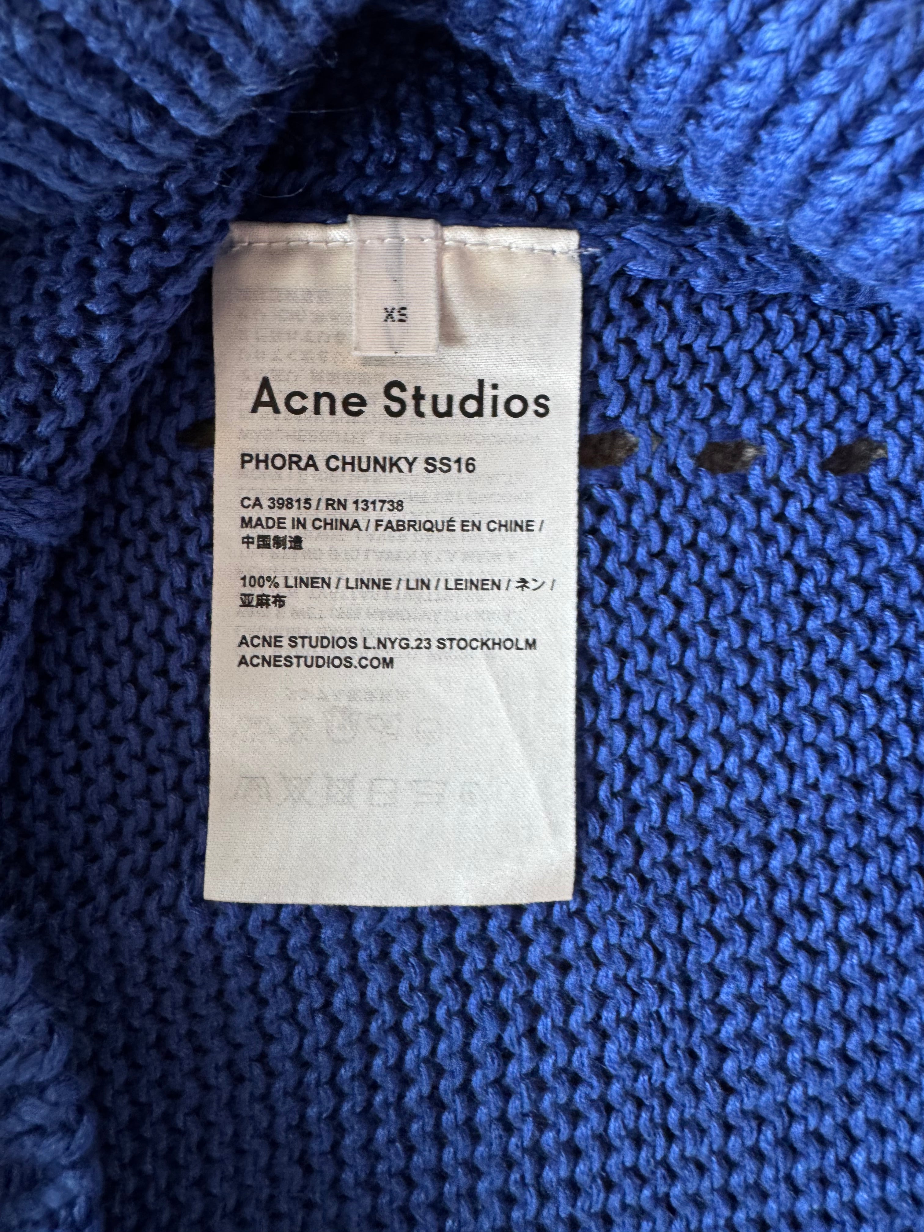 Acne Studios SS16 knit sweater