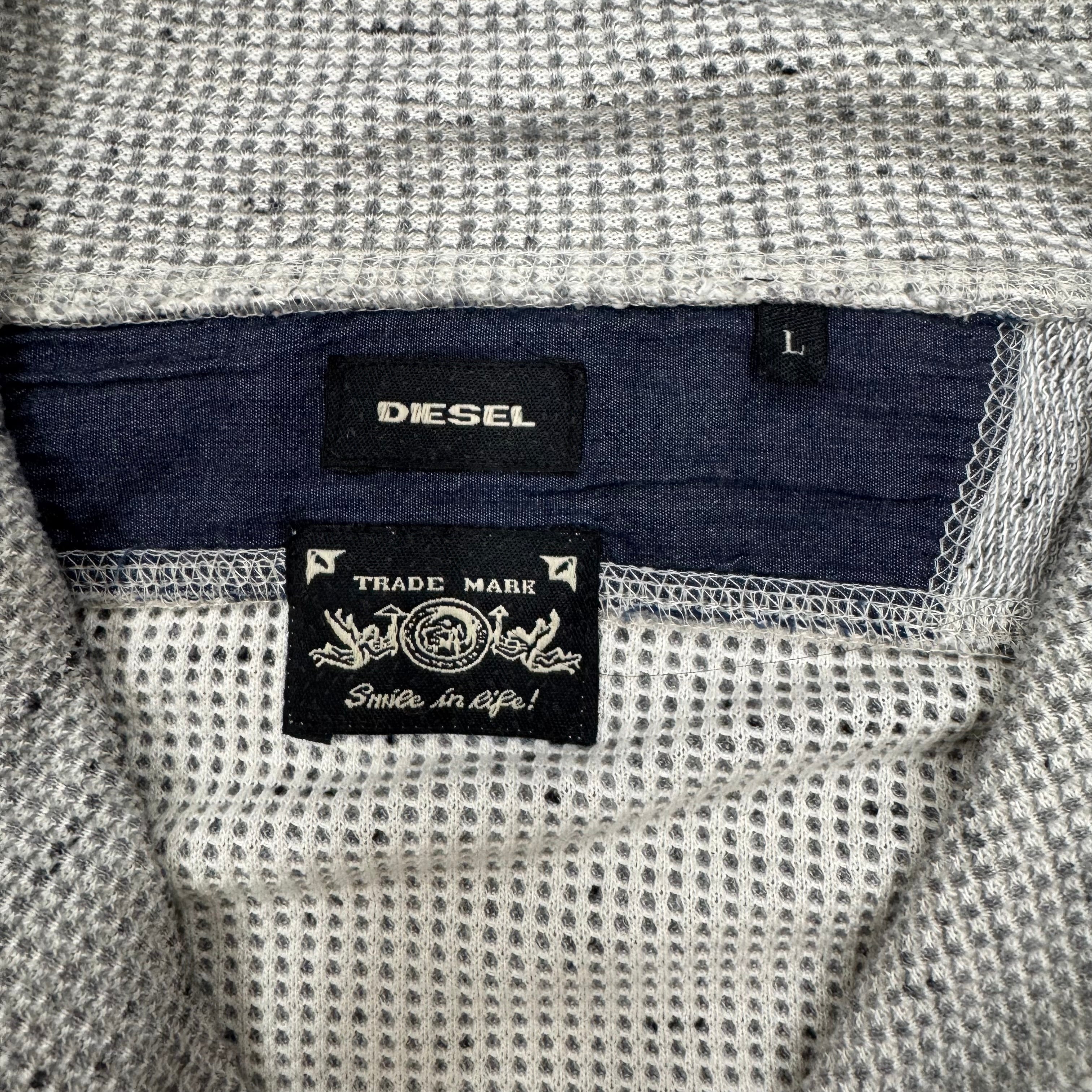Diesel Knit High Neck Zip Sweater