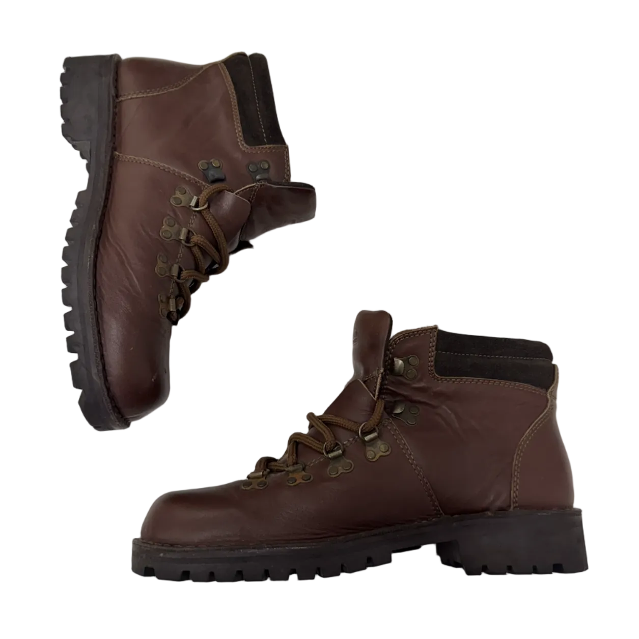 Vintage Leather Hiking Boots