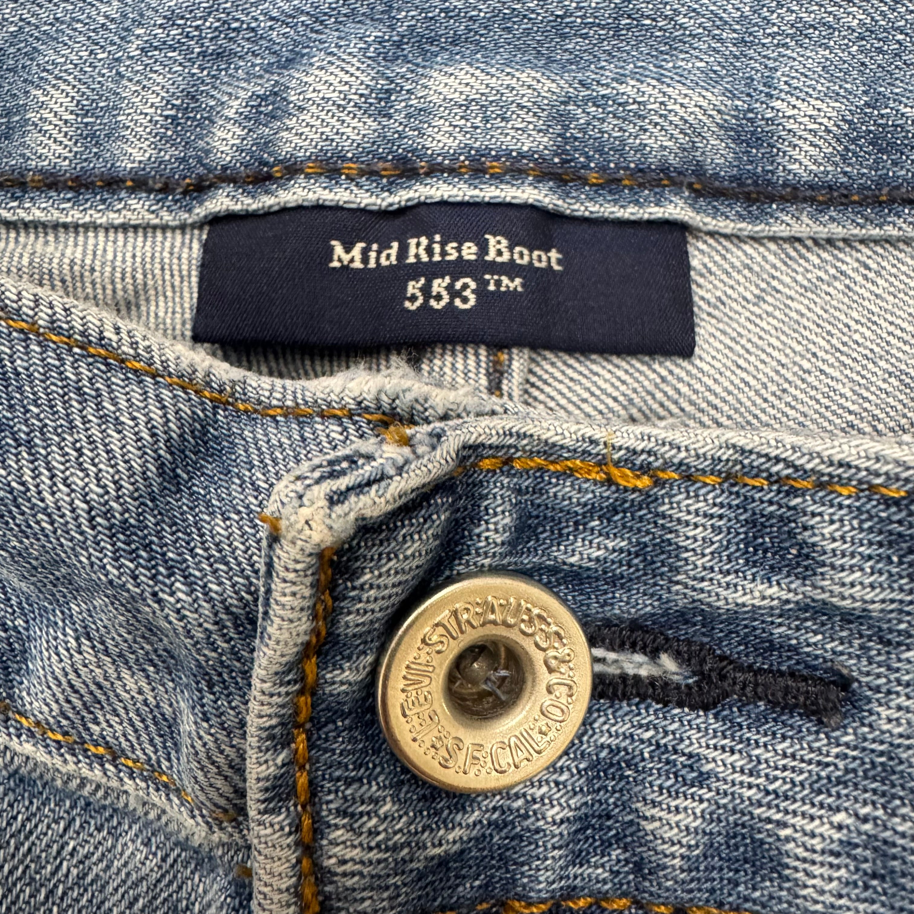 Levis Mid Rise 553 Bootcut Jeans