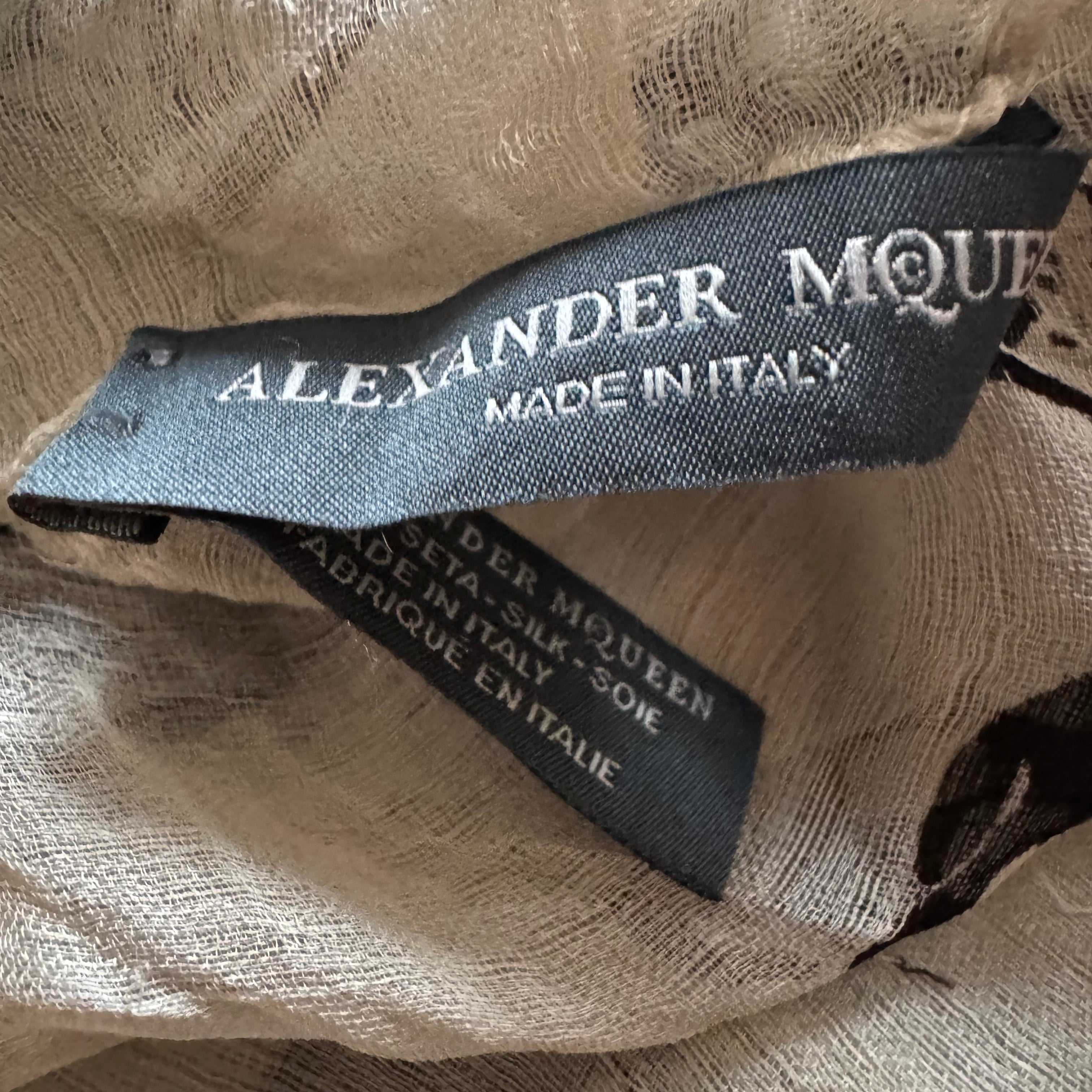 Alexander Mcqueen Skull Scarf