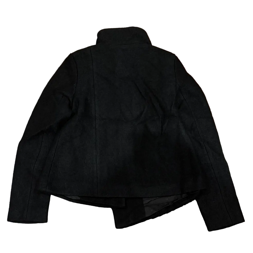 Asymmetric Wool Embroidered Jacket