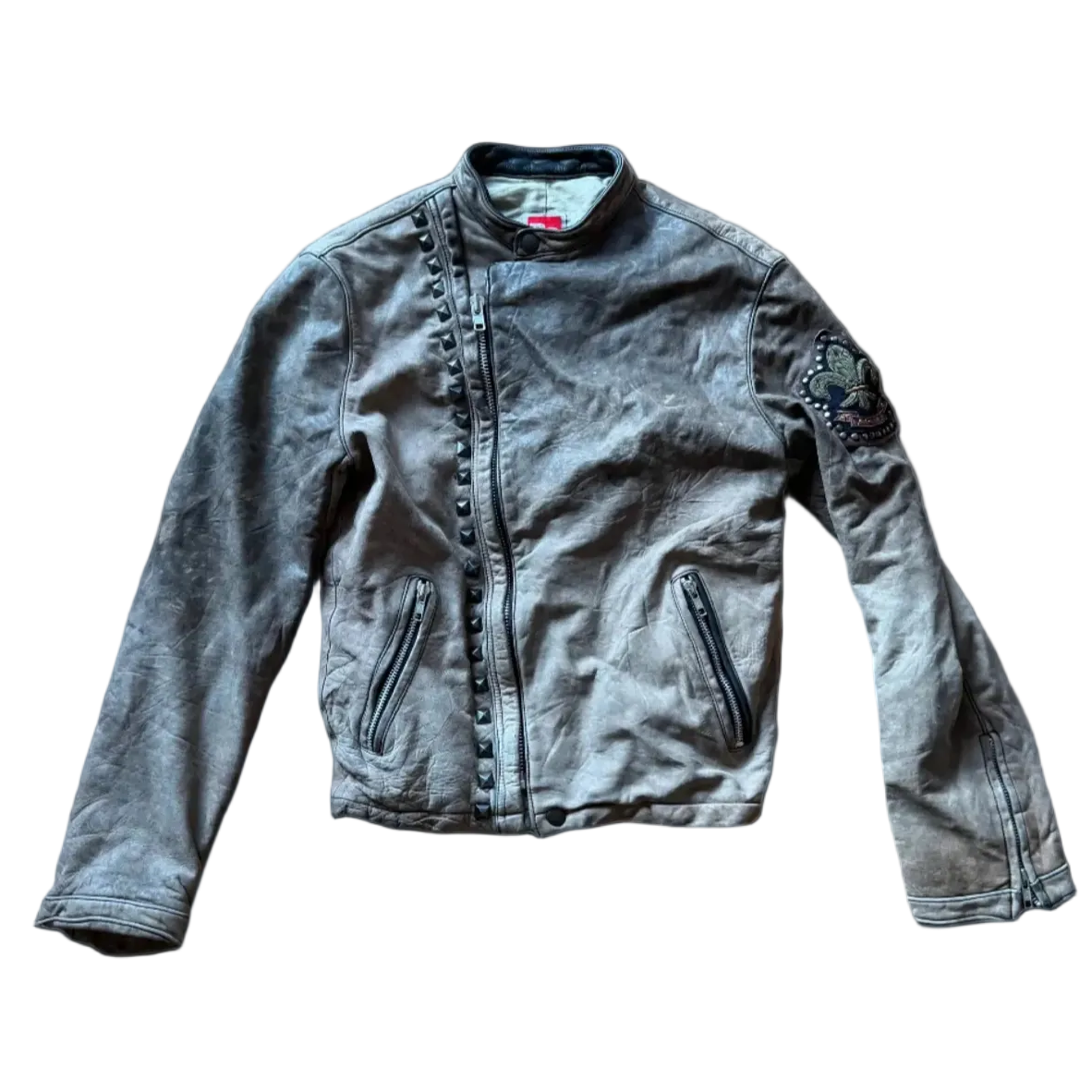 Vintage B’2nd Asymmetrical Leather Jacket