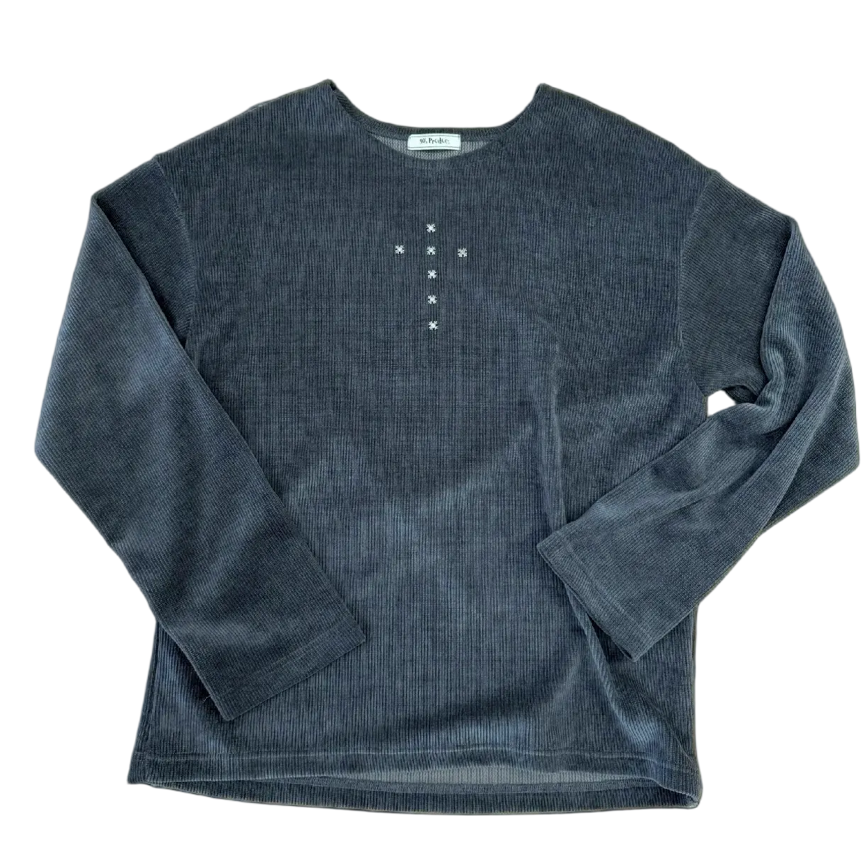 Cross Button Longsleeve Crewneck