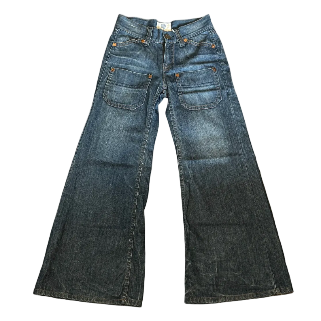 Vintage Front Pocket Bootcut Denim Jeans