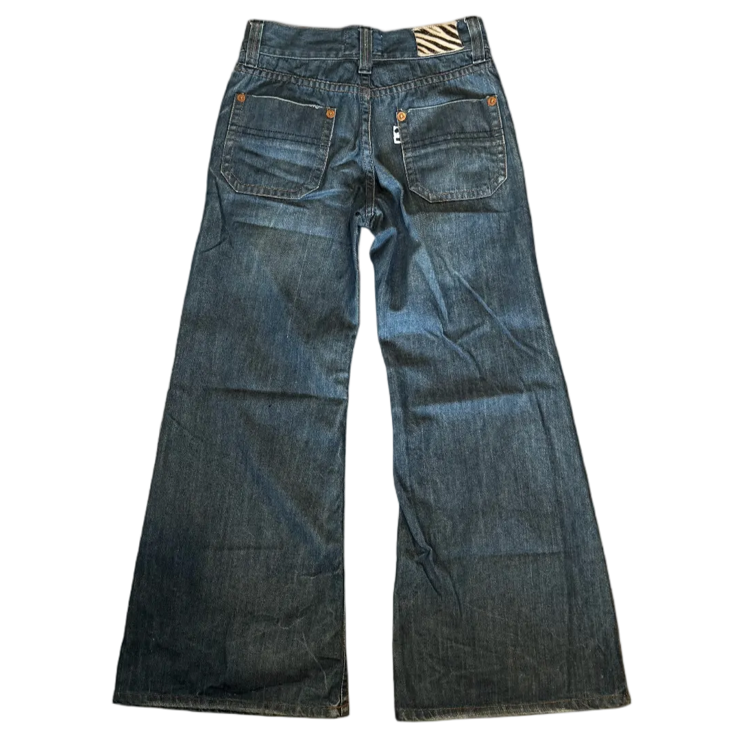 Vintage Front Pocket Bootcut Denim Jeans