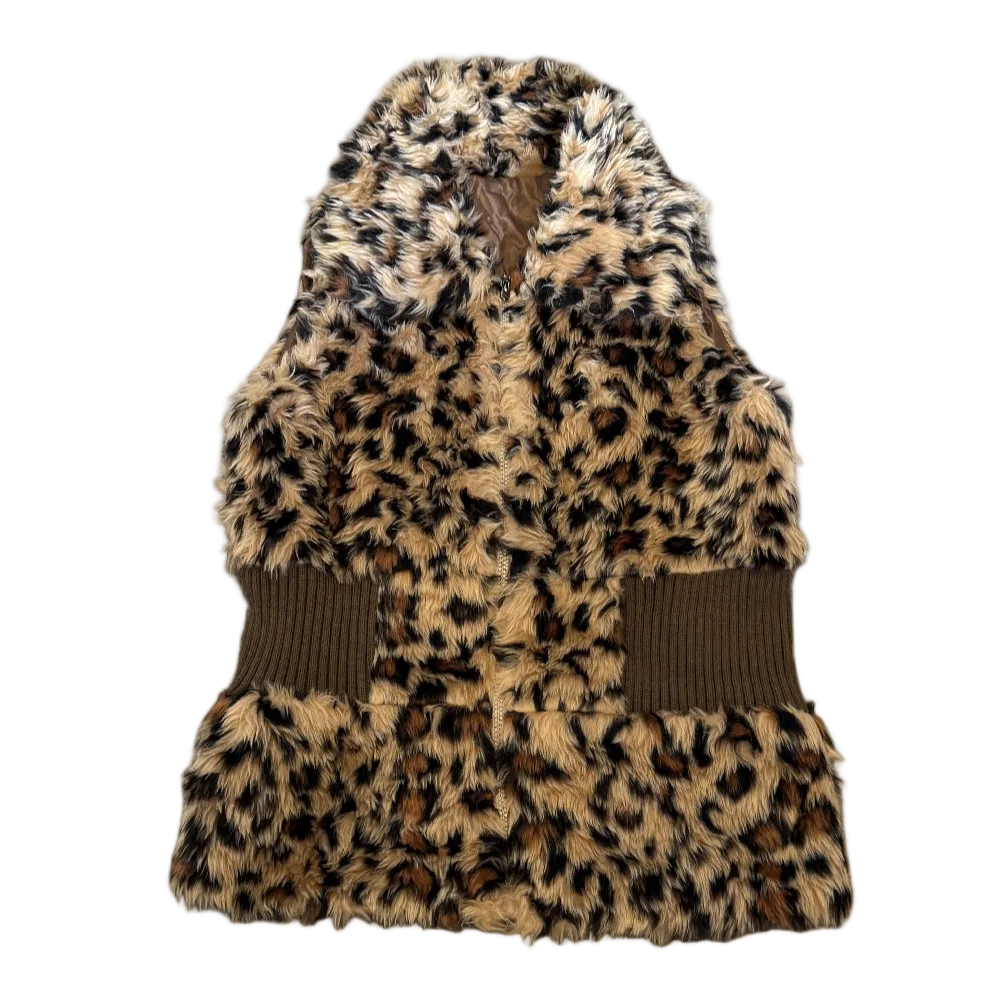 Leopard Print Vest
