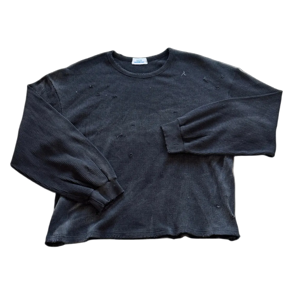Distressed Washed Thermal Sweater