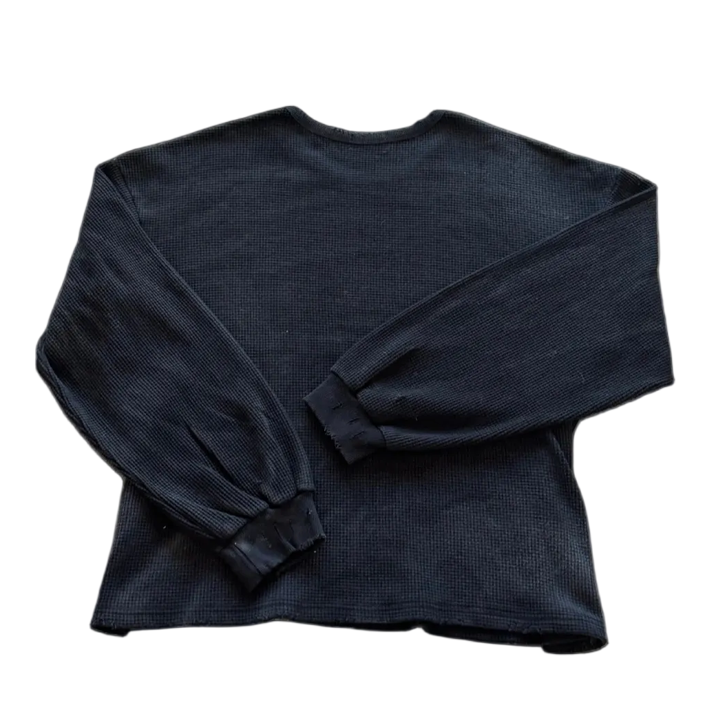 Distressed Washed Thermal Sweater