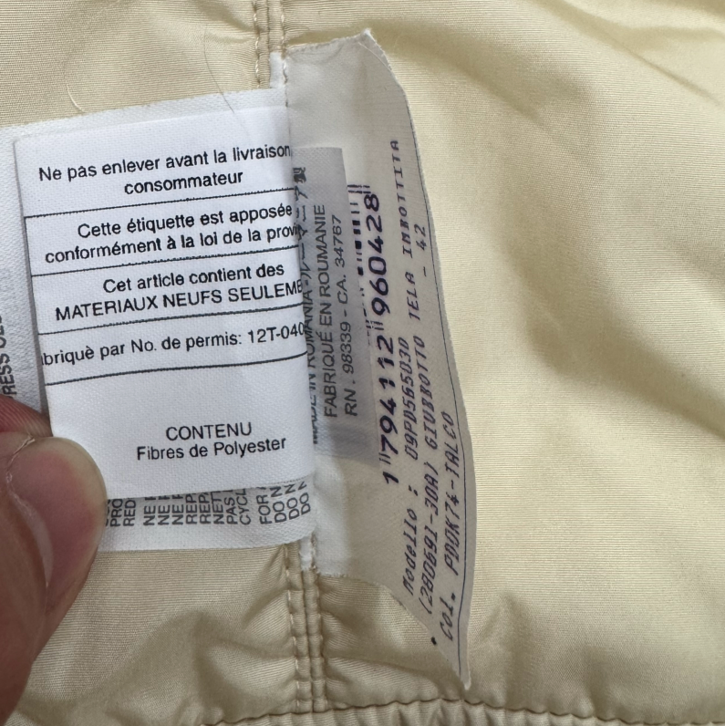Vintage Prada Goretex white jacket