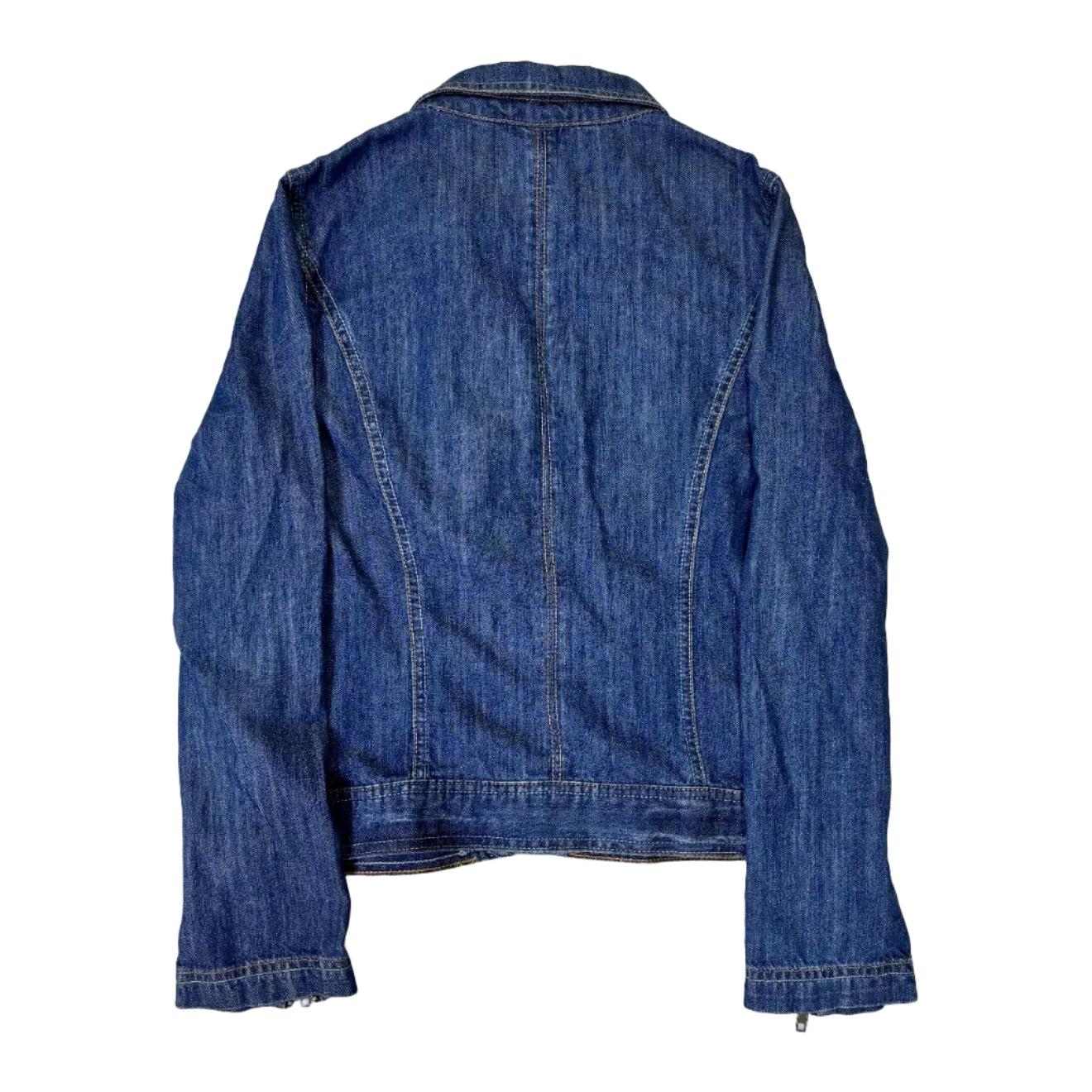 Asymmetrical Zip Denim Jacket