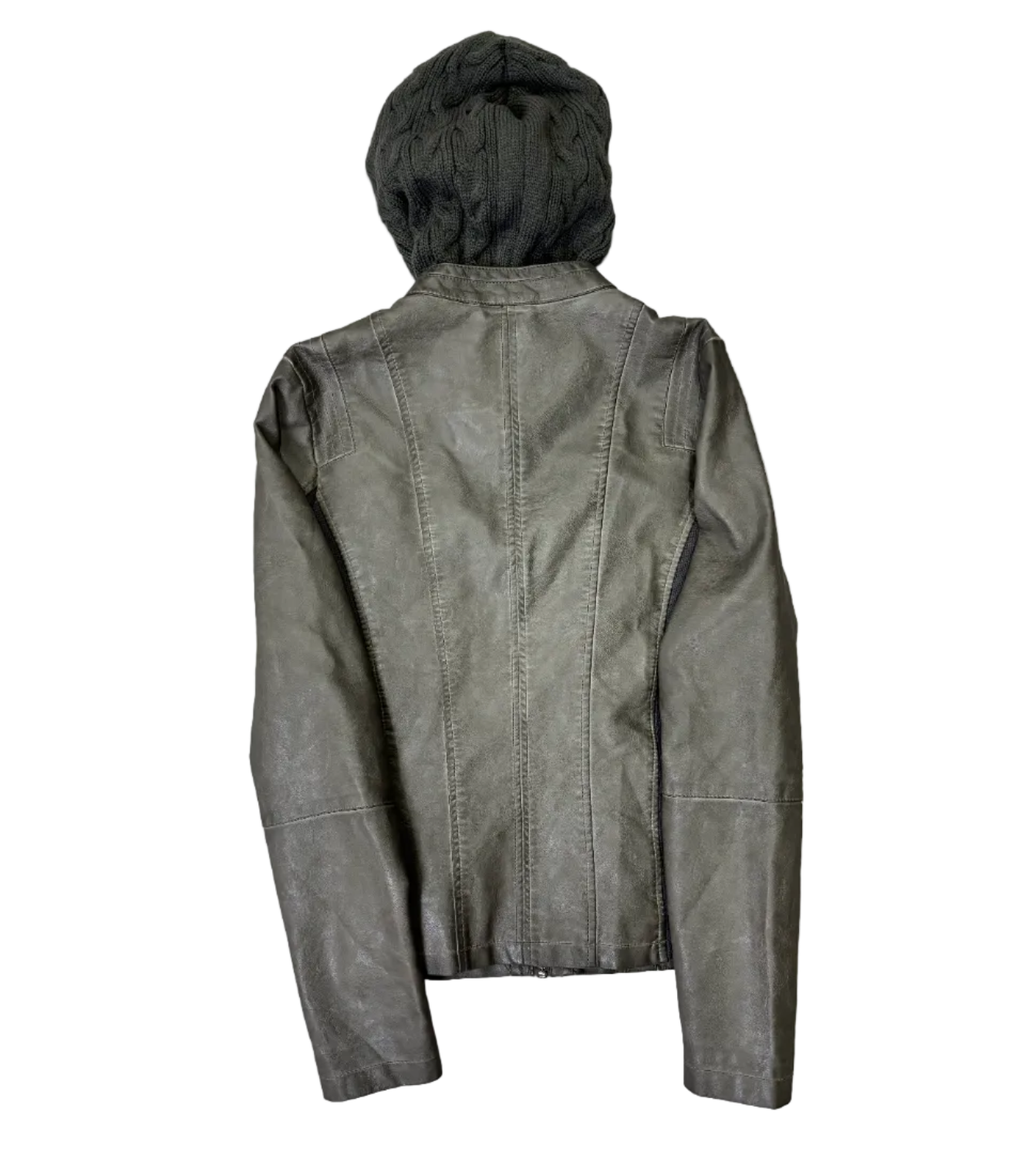 Hooded Leather Jacket