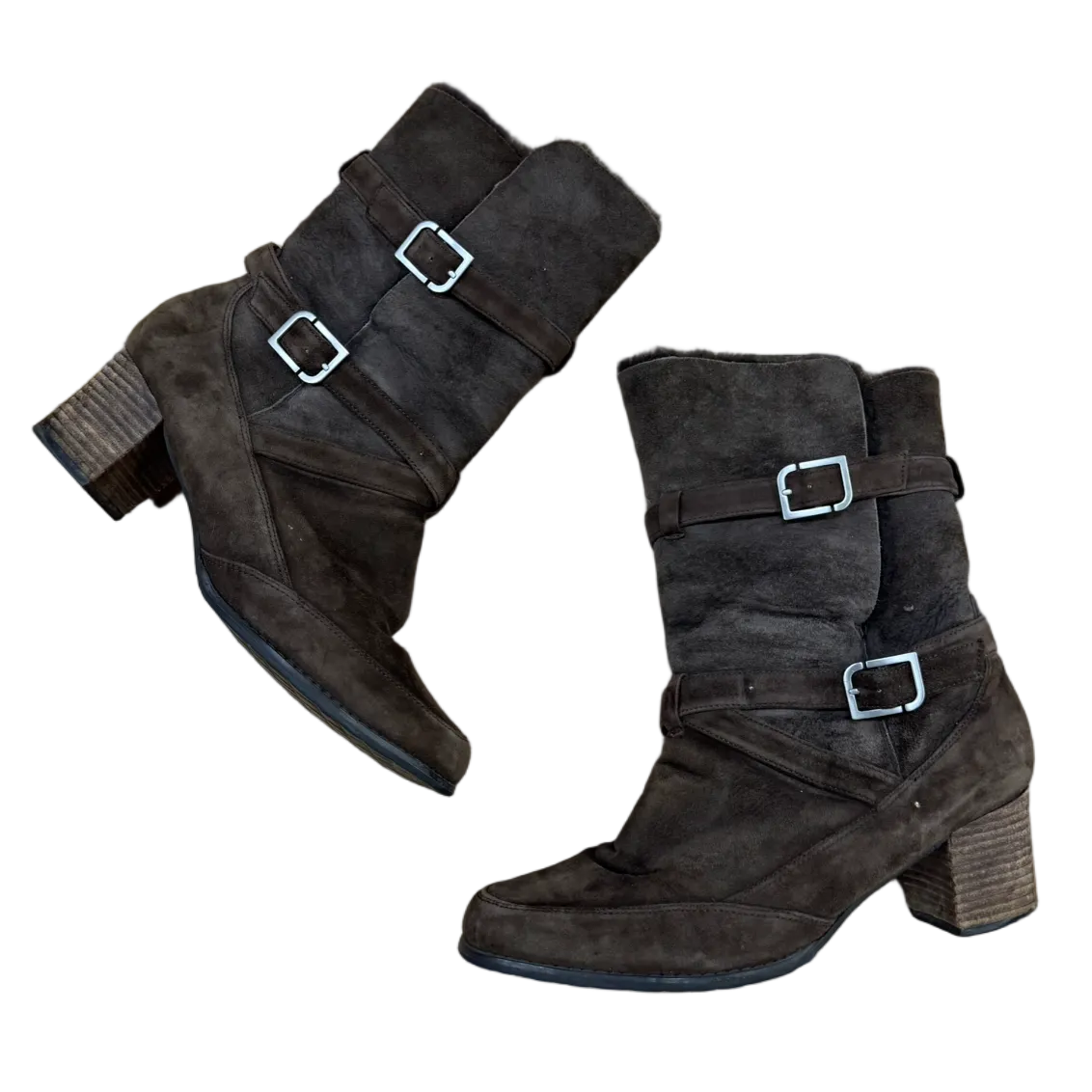 Rockport Fur Flap Heeled Boots