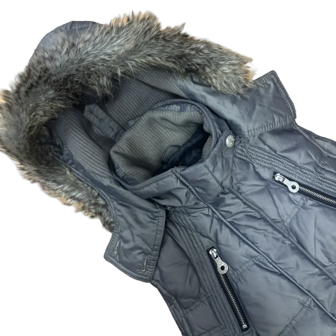 Vintage Fur Hood Gillet