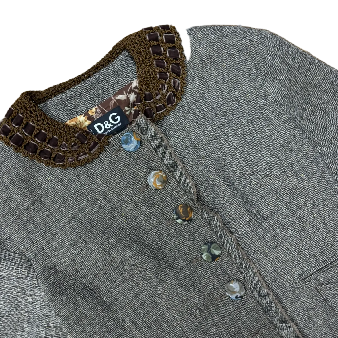 Vintage Dolce&Gabbana Tweed Evening Jacket