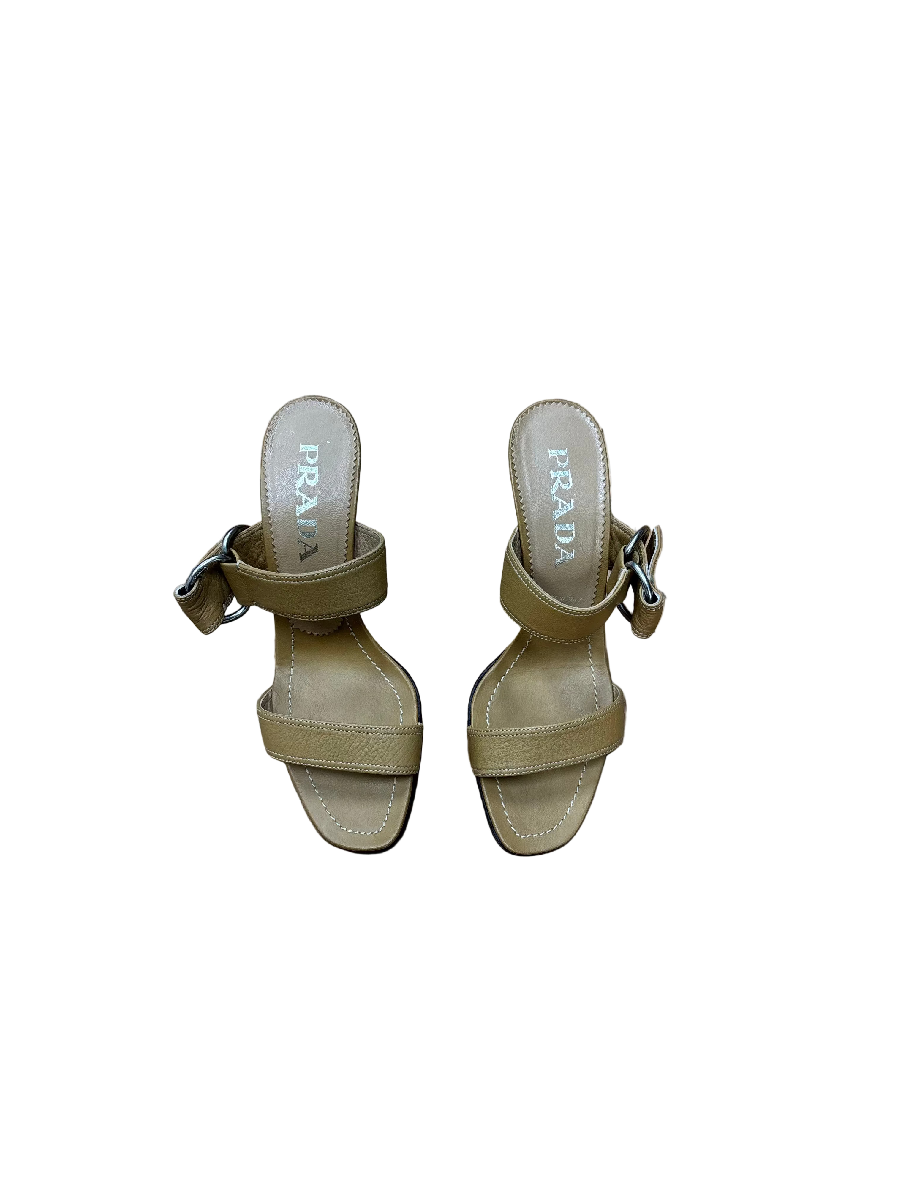 Prada Side Buckle Heels